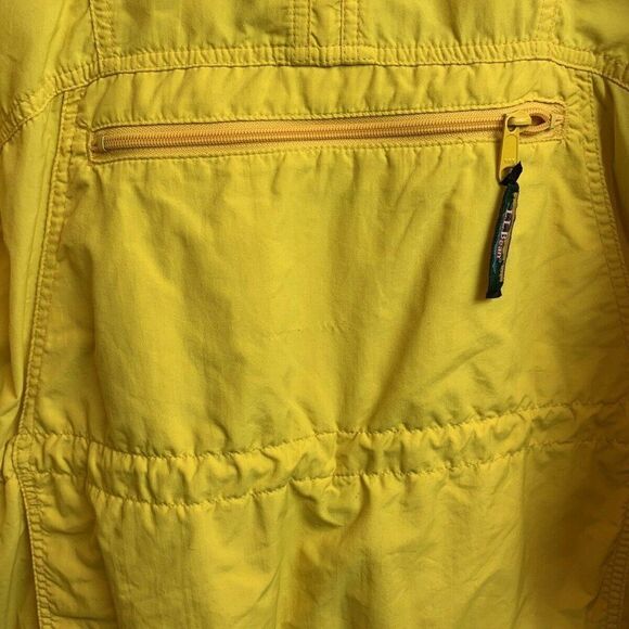 L.L. Bean Womens Yellow Anorak Jacket Size Large - Picture 4 of 9